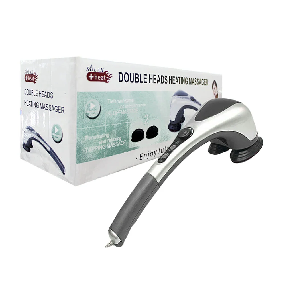 Masajeador con doble cabezal intercambiable, ajustador de velocidad y control de calefacción por infrarrojos / 80794
