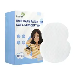 Caja con 10 parches almohadillas blancas absorbentes para el sudor / …
