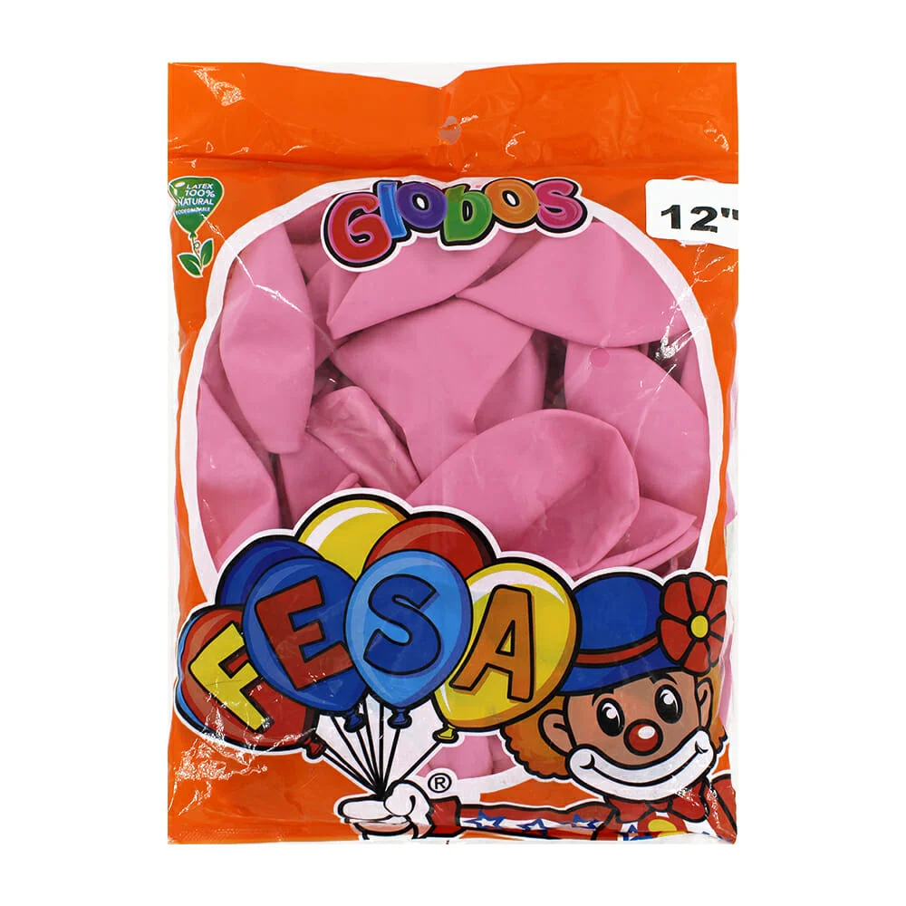 Paquete con 50 globos fesa estándar de látex 12 pulgadas, variedad de colores / globo estándar 12