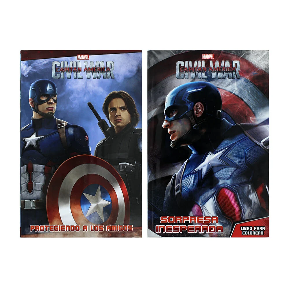 Paquete de 2 libros para colorear y de lectura, con diseño de civil war / great-5240-cw