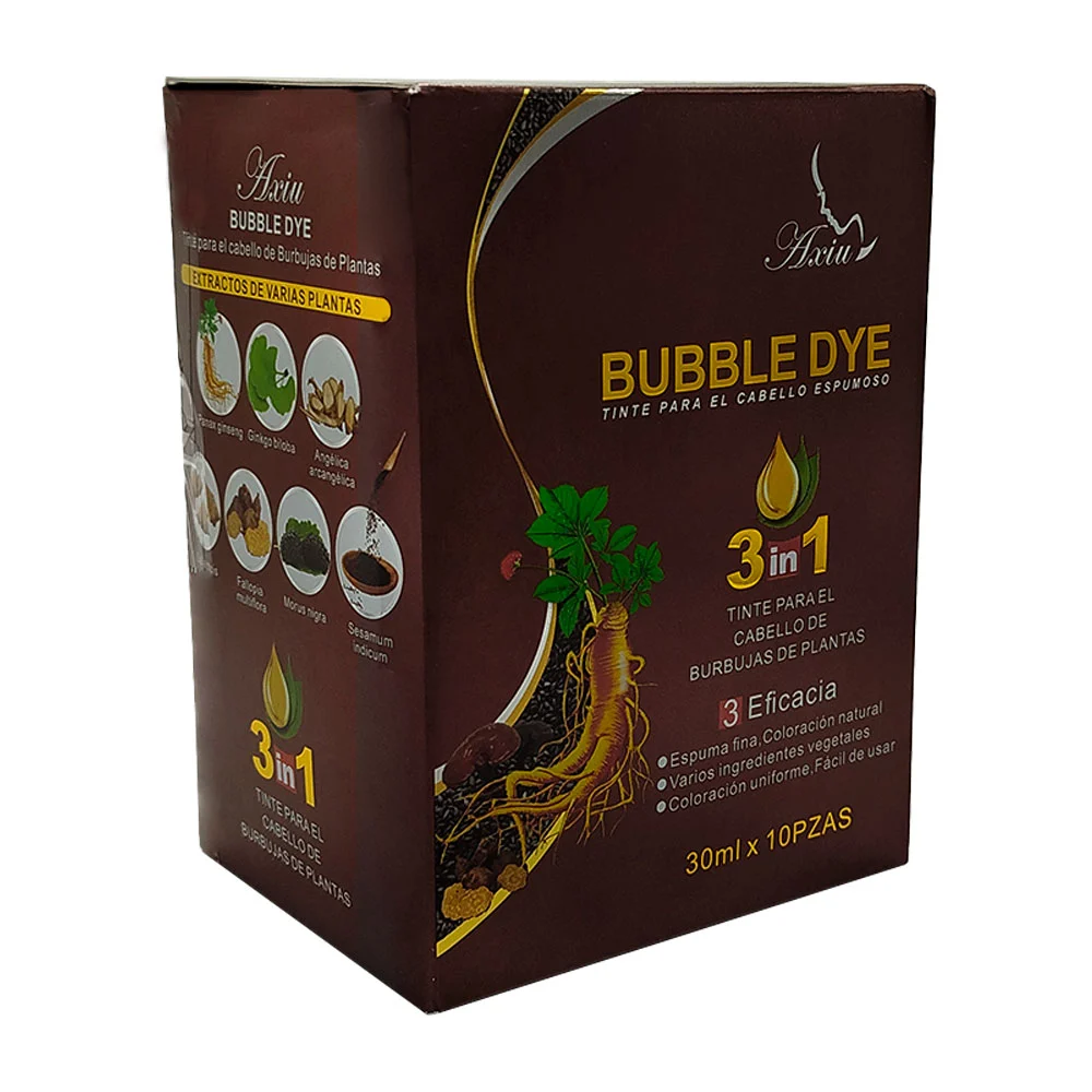 Caja con 10 sobres de shampoo 3 en 1 con...