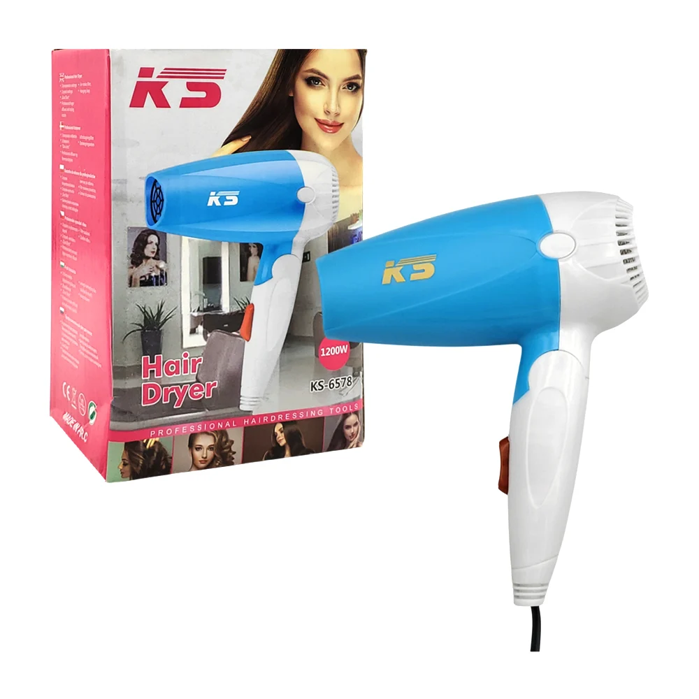 Mini secadora eléctrica para el cabello con consumo de 1200 watts, variedad de colores / ln52-v01 / ks-6578