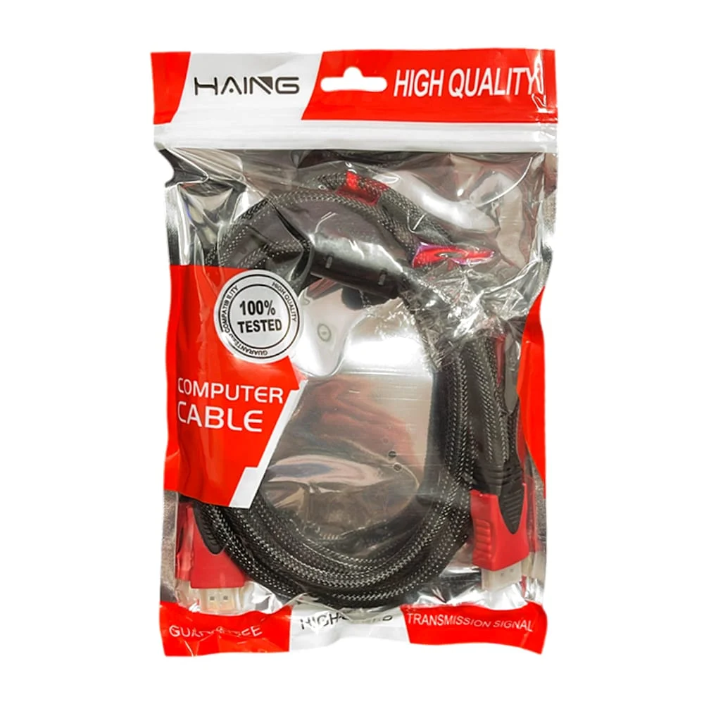 Cable extensión resistente hdmi a hdmi de 1.8m, haing / hi-0018-hdc