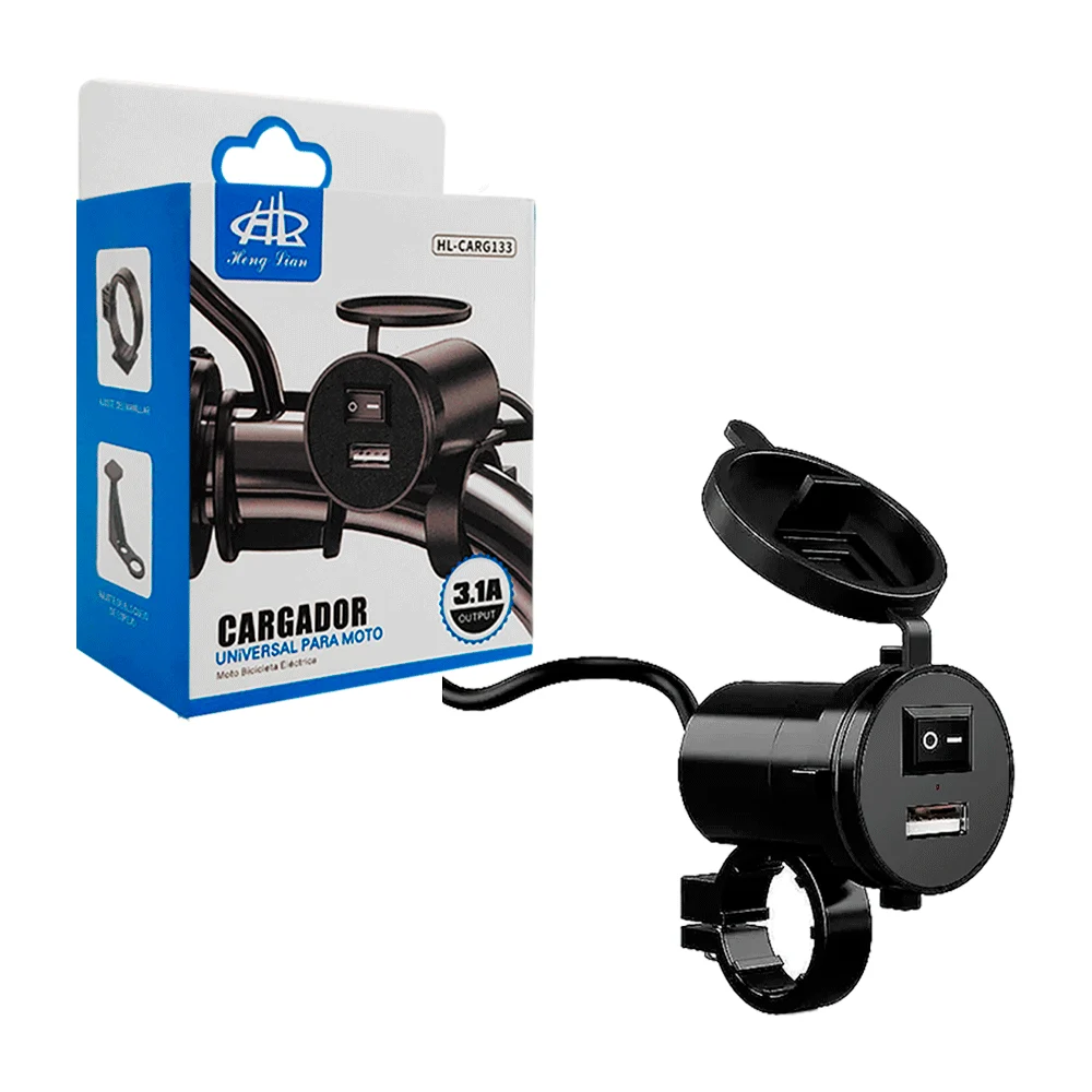 Cargador universal hl para moto bicicleta eléctrica, 3.1a / hl-carg133