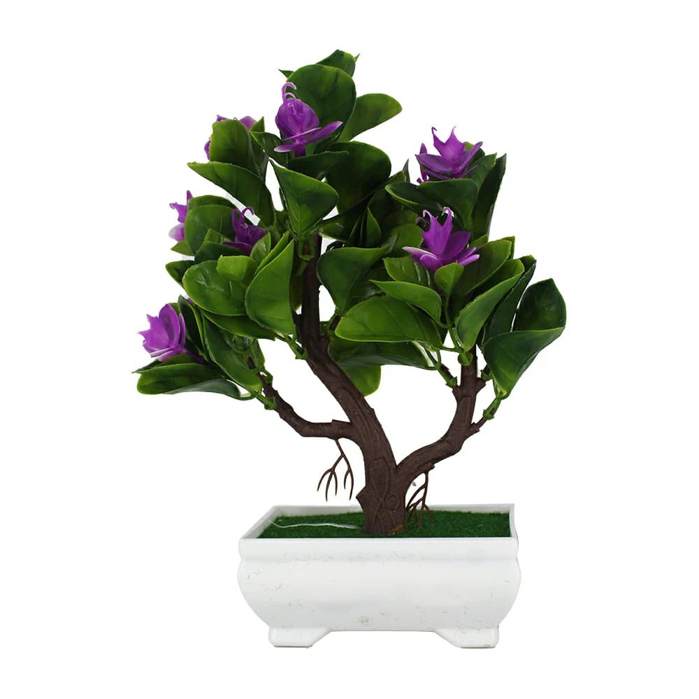 Maceta decorativa con flores artificiales / fac9446