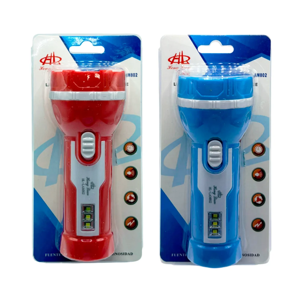 Lámpara linterna recargable hl con 2 modos de iluminación, varios colores