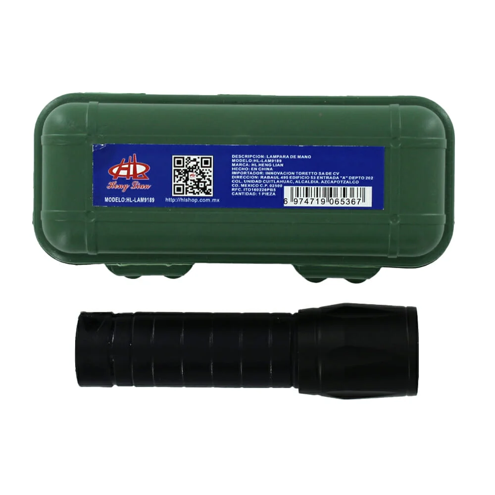 Mini lámpara recargable de mano + cable de carga / hl-lam9189