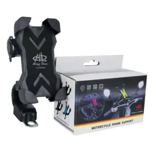Soporte ajustable de celular para motocicleta con rotación de 360, va…