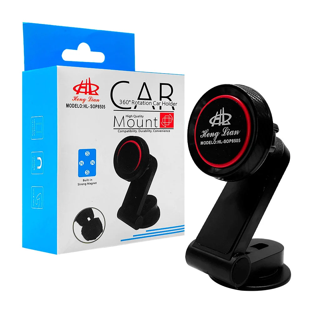 Soporte magnético plegable para teléfonos con base adhesiva
