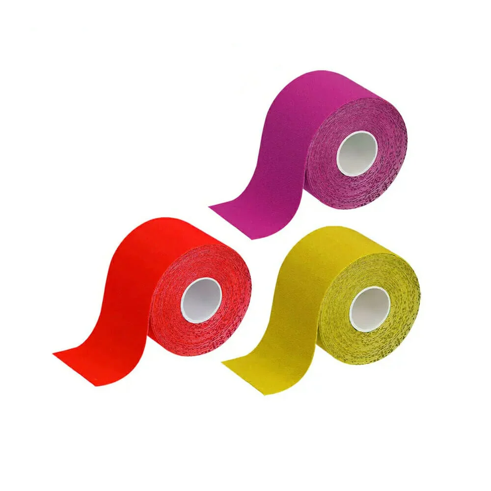 Rollo de cinta terapéutica resistente al agua para deportistas, variedad de colores / 5cmx5m kinesiology tape / 4818