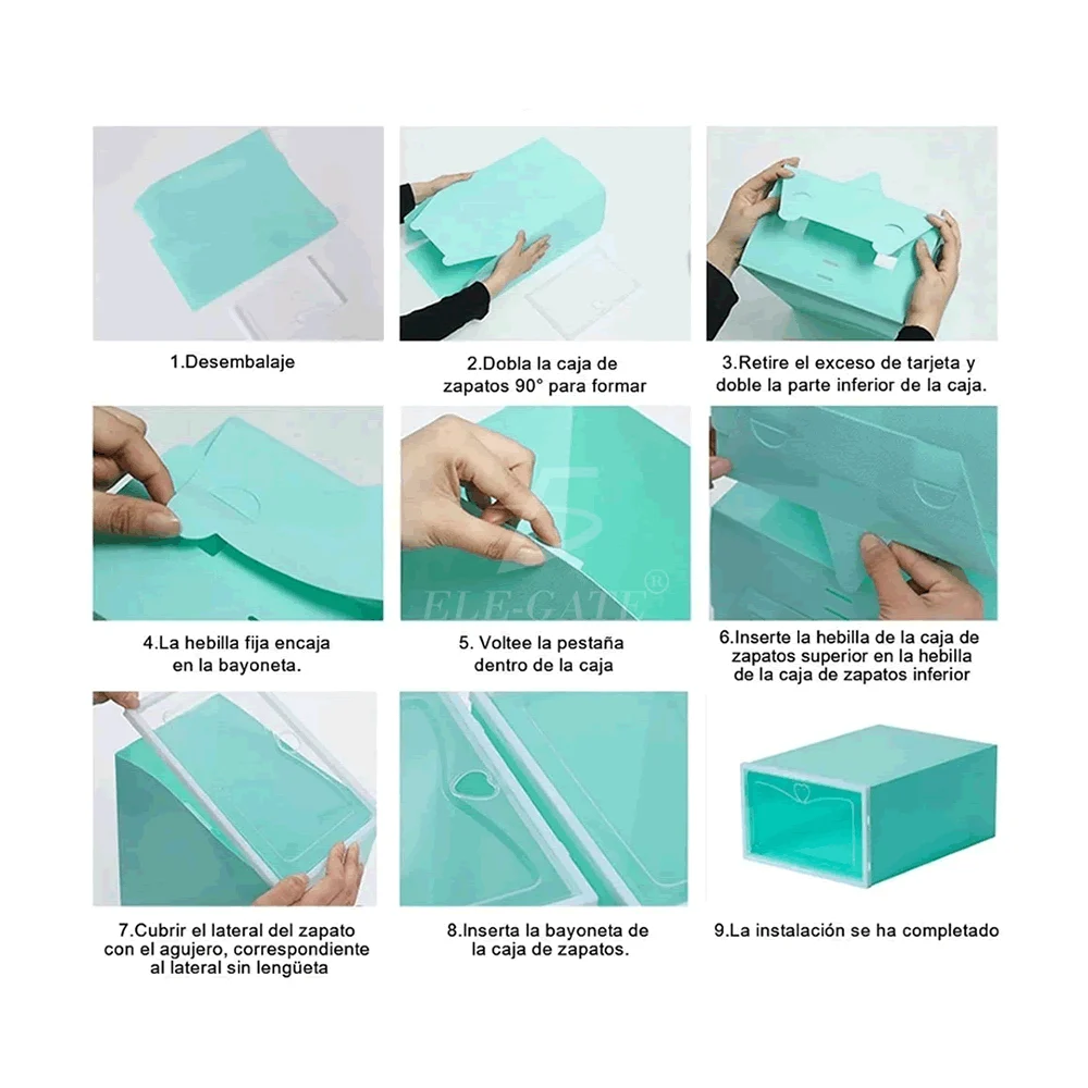 Paquete de 6 organizadores apilables de ...