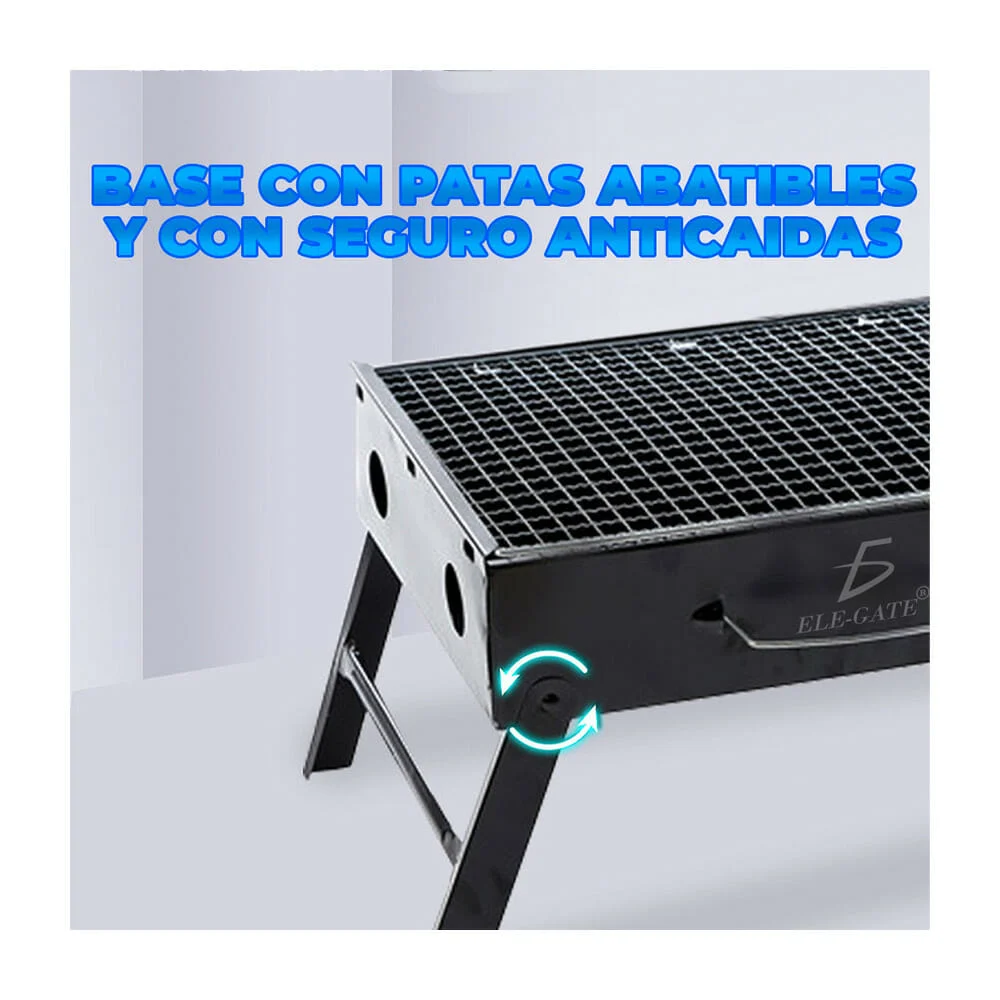 Brasero parrilla asador rectangular port...