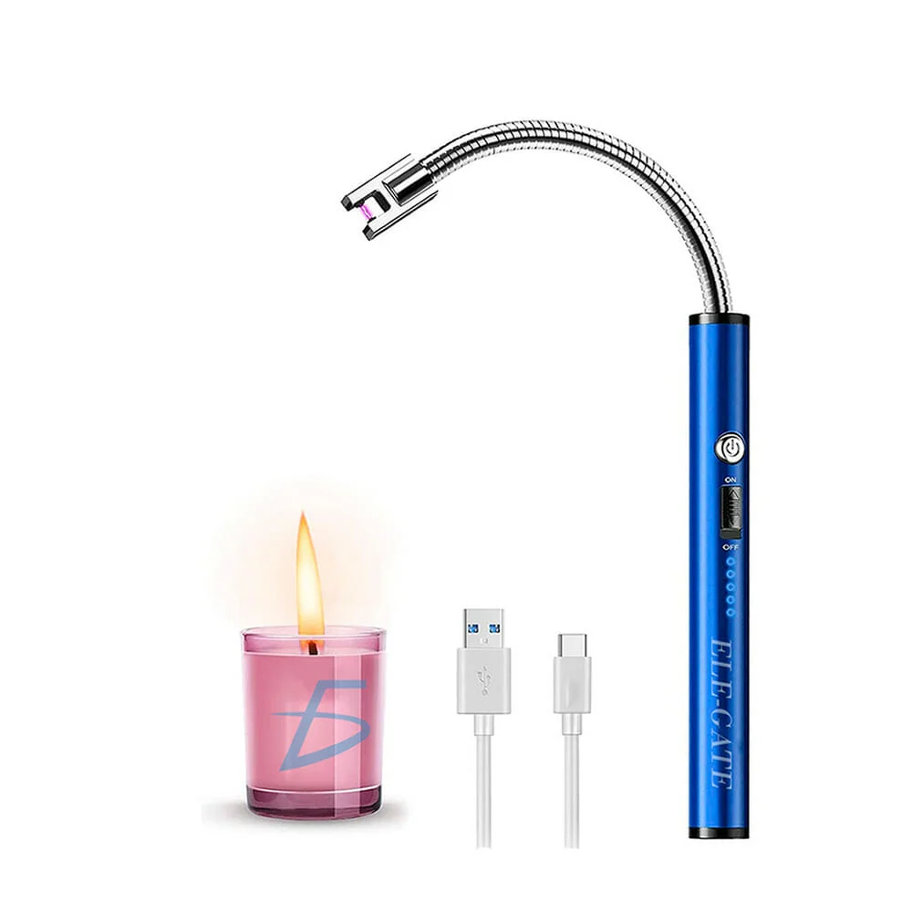 Encendedor eléctrico de cocina recargable usb de cuello flexible, variedad de colores / hog.152