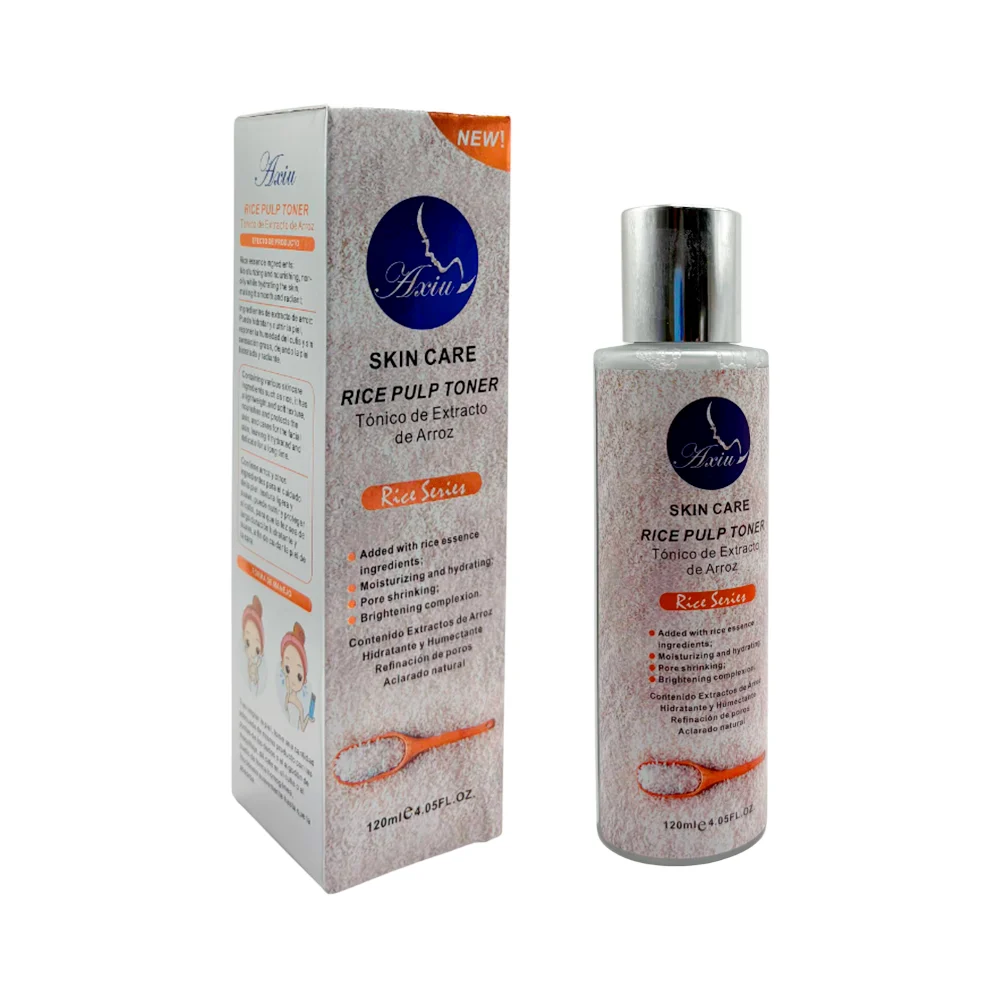 Tónico facial hidratante con extracto de pulpa de arroz para el cuidado facial