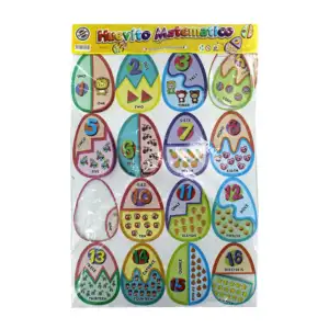 Juego didáctico, huevitos matemáticos de cartón para aprender los núm…