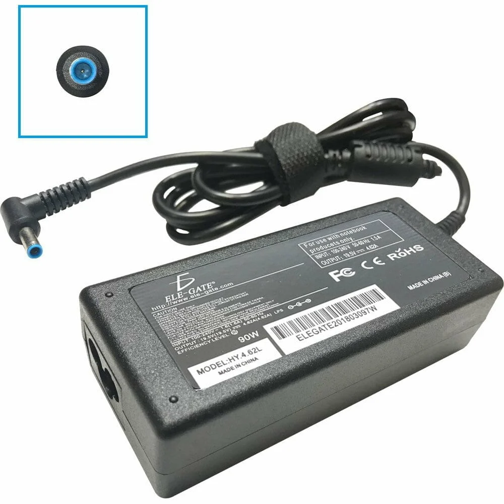 Cargador de punta azul para laptop, compatible Hp 90w / hy.4.62 / hy.4.62l / hy.4.62.4530