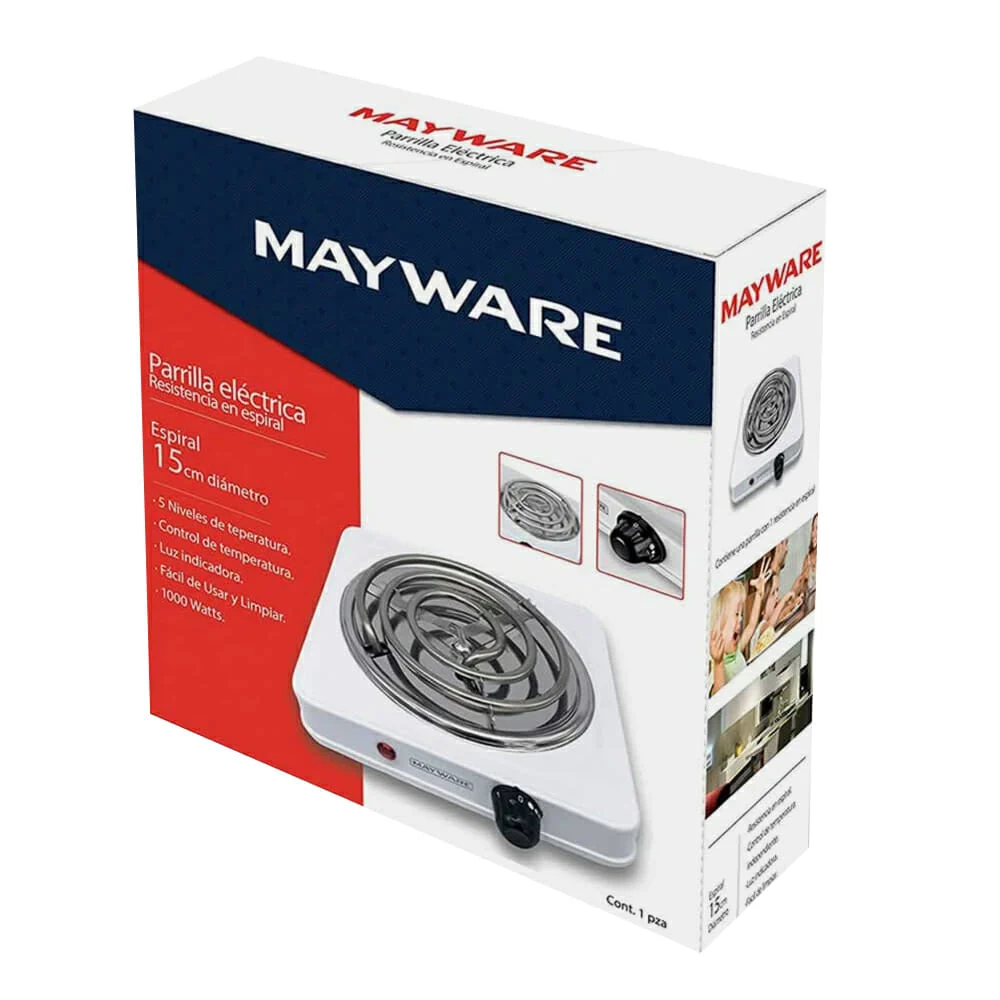 Parrilla eléctrica mayware con controla...