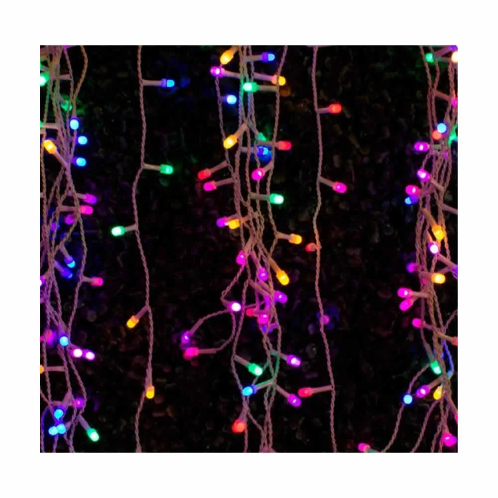 Serie de cascada 300 luces navideñas 6m, variedad de colores hz8032