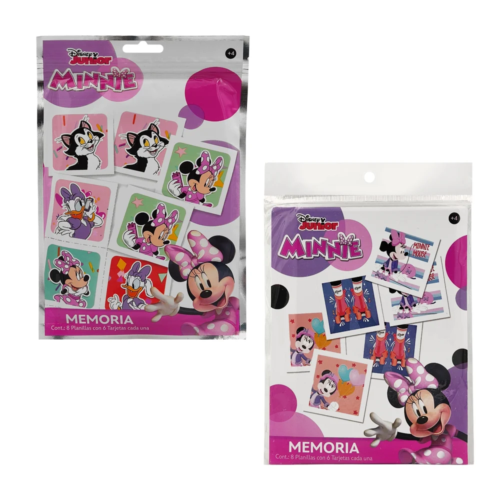 Juego de memoria con 48 cartas estampado de minnie mouse, variedad / 037394