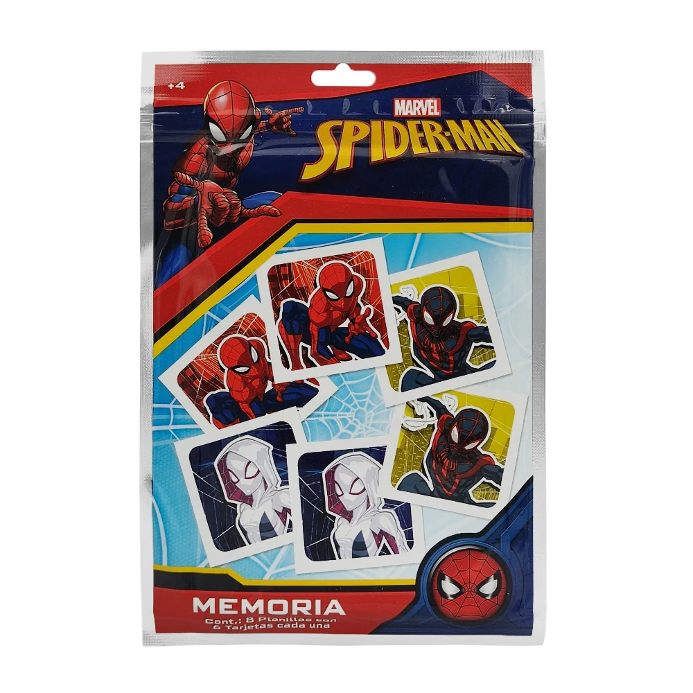 Juego de memoria con 48 cartas estampado de spiderman, variedad / j1-me23