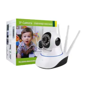 Cámara de seguridad con 3 antenas y conexión wifi, p2p hd / 15950
