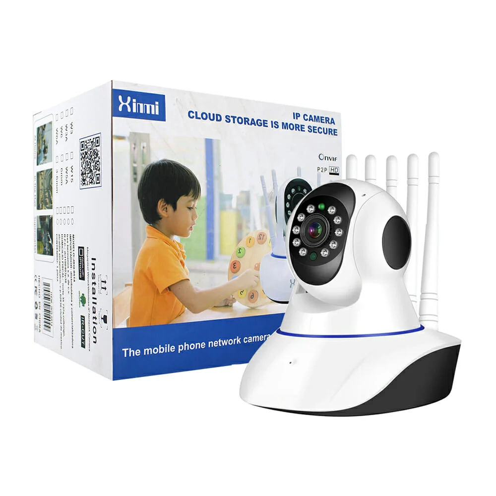 Cámara wifi xinmi con 5 antenas receptoras de señal y resolución hd 720p / jkq-0514