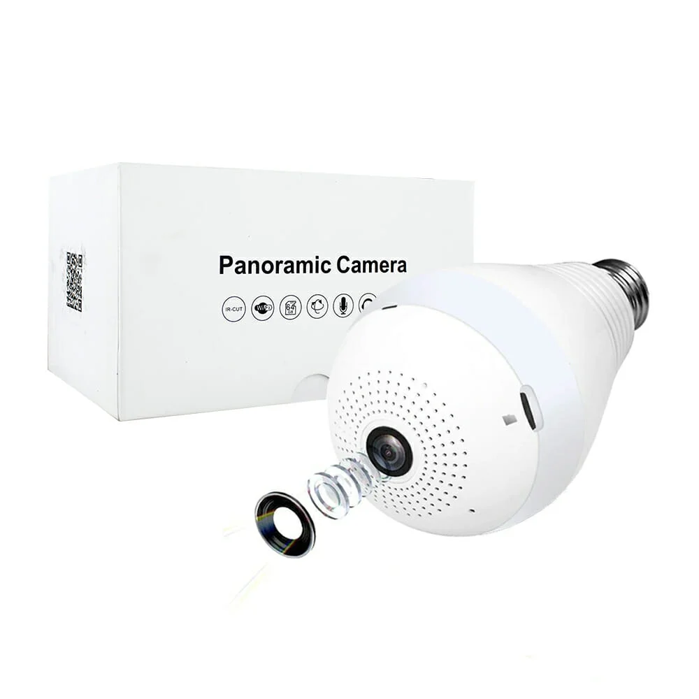 Cámara foco wifi xinmi con vista panorámica para vigilancia y ranura para sd / jkq-0517