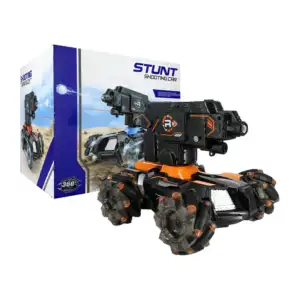 Carro tanque stunt lanza bolitas de hidrogel 7-8mm controlado a contr…
