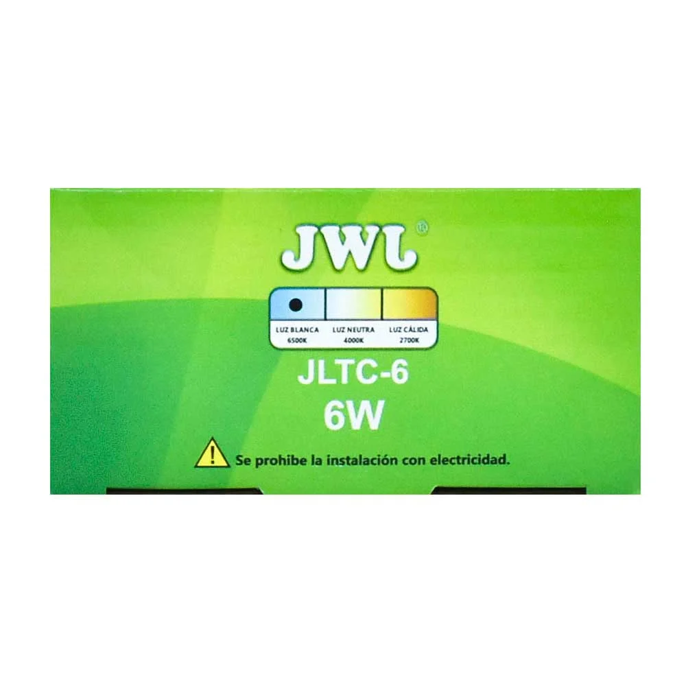 Plafón led empotrable 6w con driver integrado luz blanca jltc-6b jwj