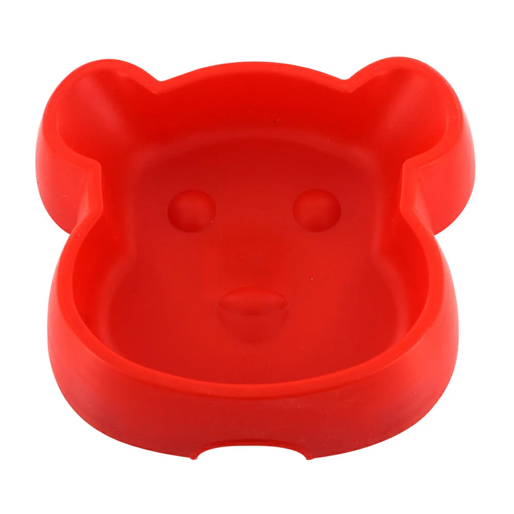 Plato de plástico pequeño en forma de oso / jr1011