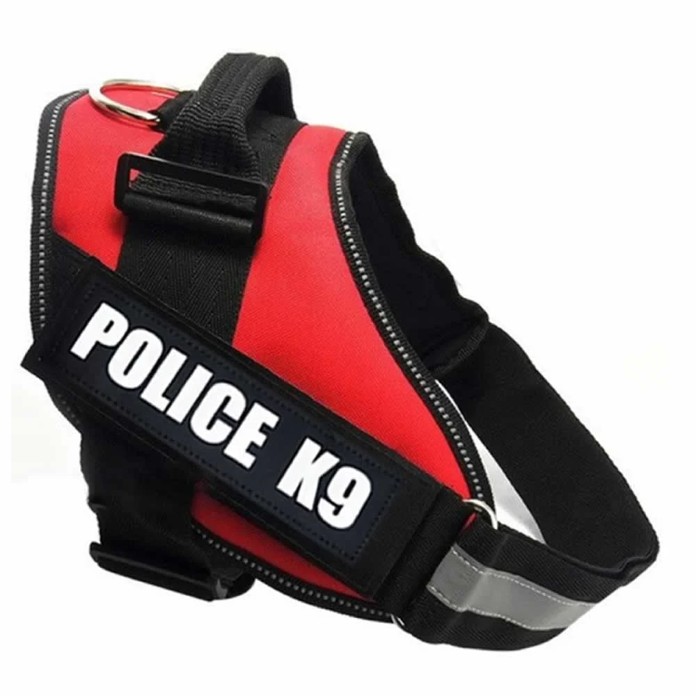 Pechera acolchonada police k9 para mascota, variedad de tallas y colores / jr1149