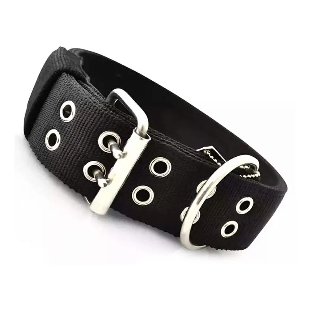 Collar grande ajustable de tela con anch...