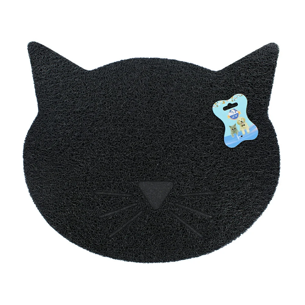 Tapete mediano para mascotas en forma de gato jr1326