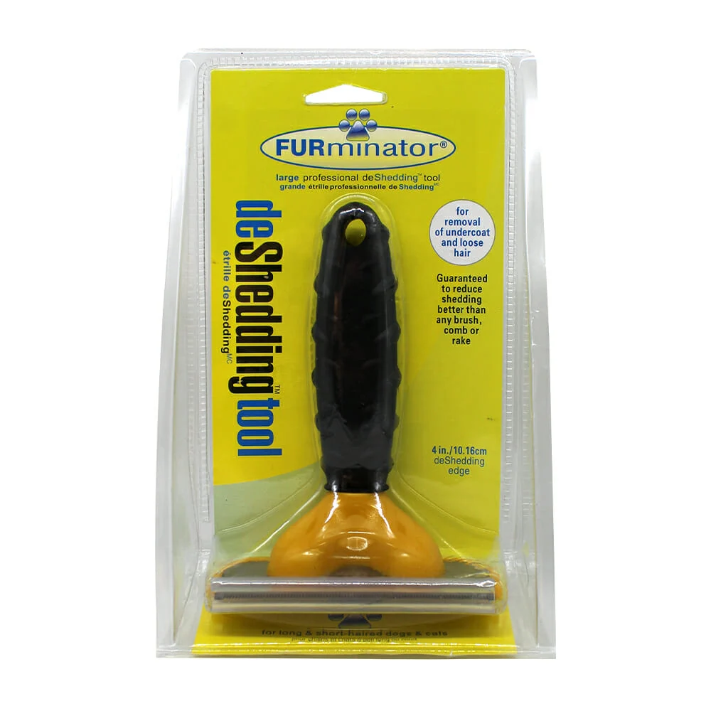 Cepillo grande furminator deslanador de pelo para mascotas / jr1377