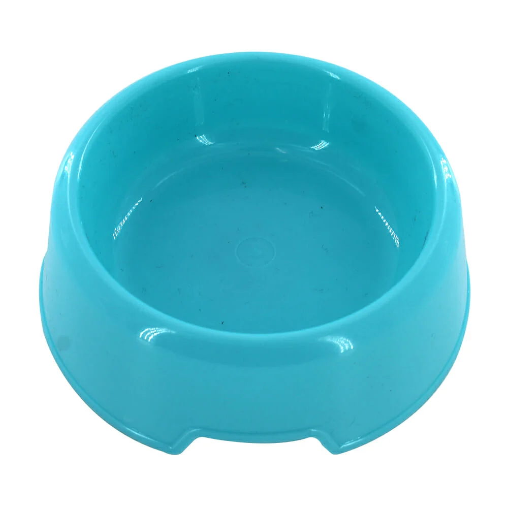 Plato redondo de plástico liso, con diseño ergonómico, para mascotas, variedad de usos / jr1509