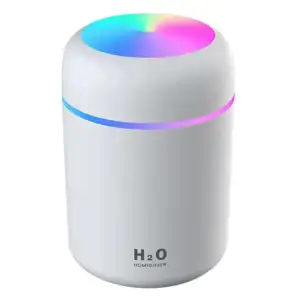 Humidificador cilíndrico con luces rgb y capacidad de 300ml, variedad…