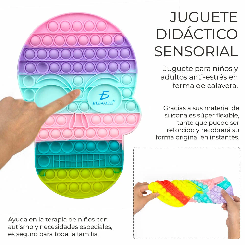 pop it juguete skull 2