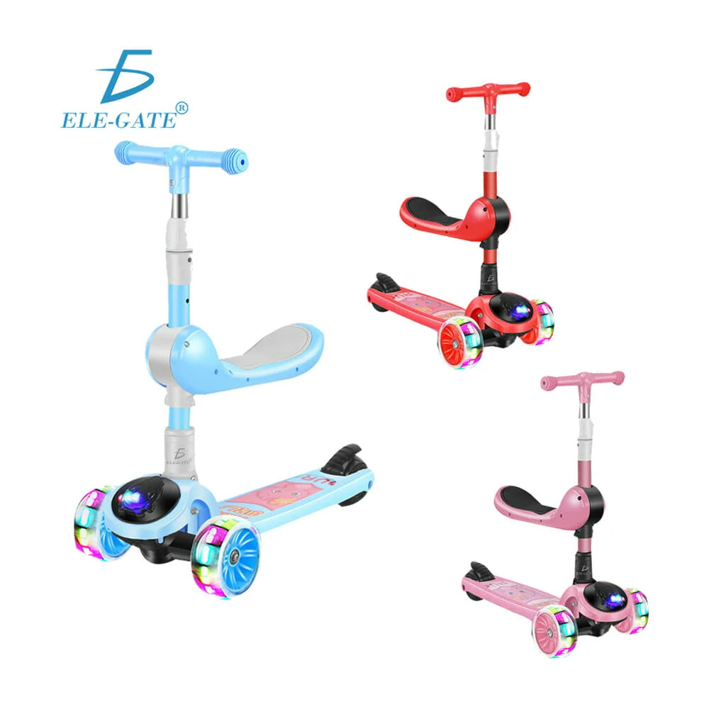 Patín scooter infantil con asiento ajus...