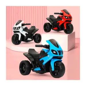 Moto eléctrica montable de 3 llantas para niños, variedad de colores …
