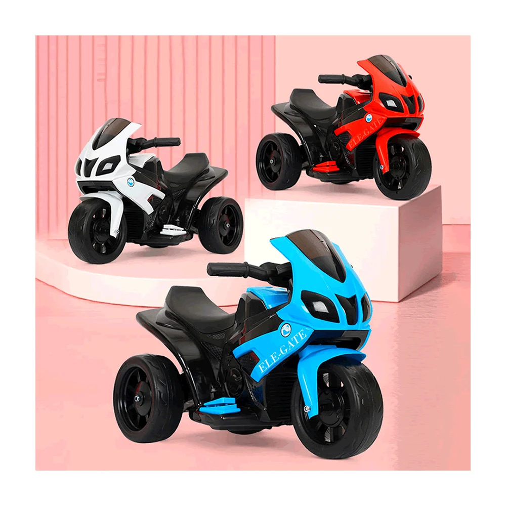 Moto eléctrica montable de 3 llantas para niños, variedad de colores / jug.mt03
