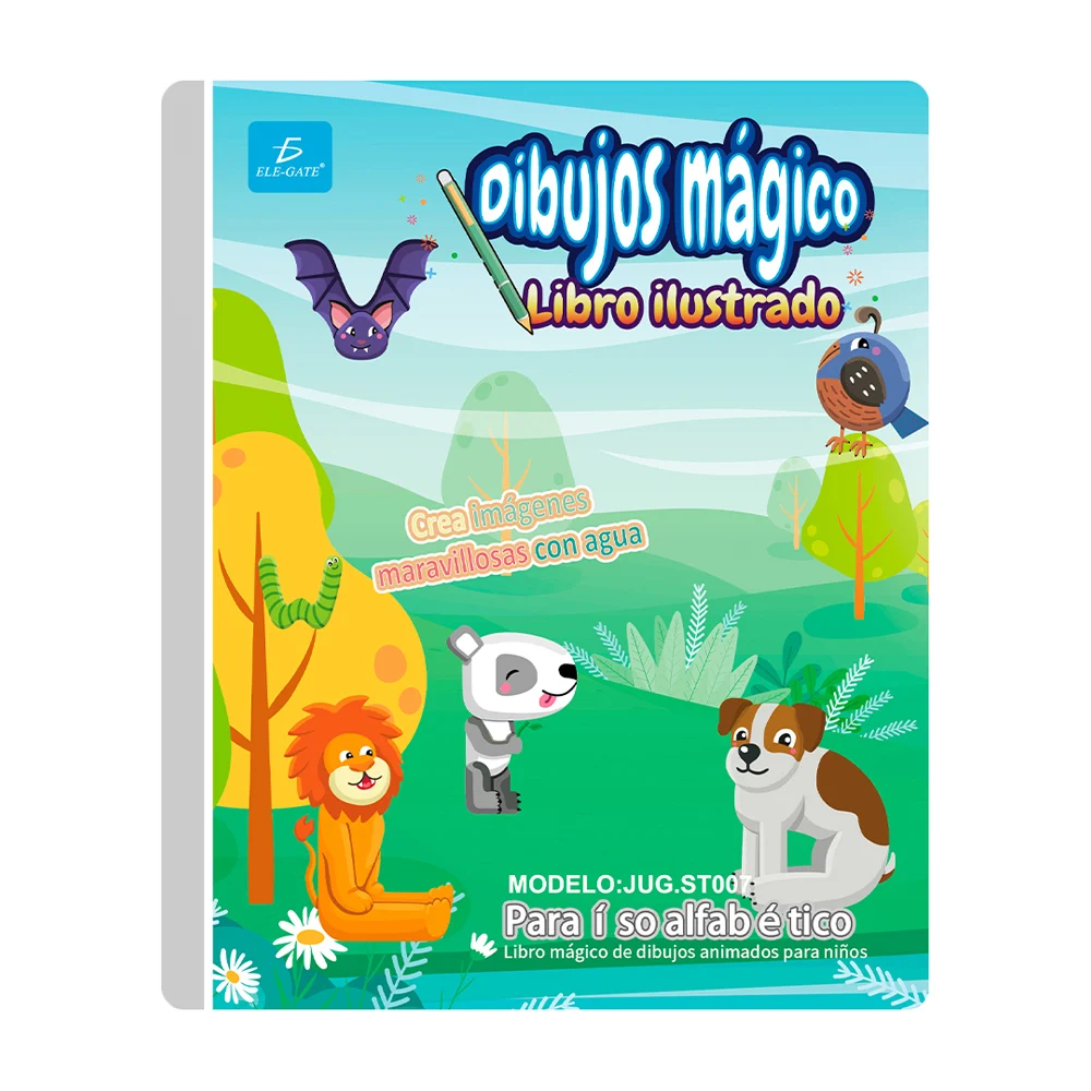 Libro mágico reutilizable con dibujos i...