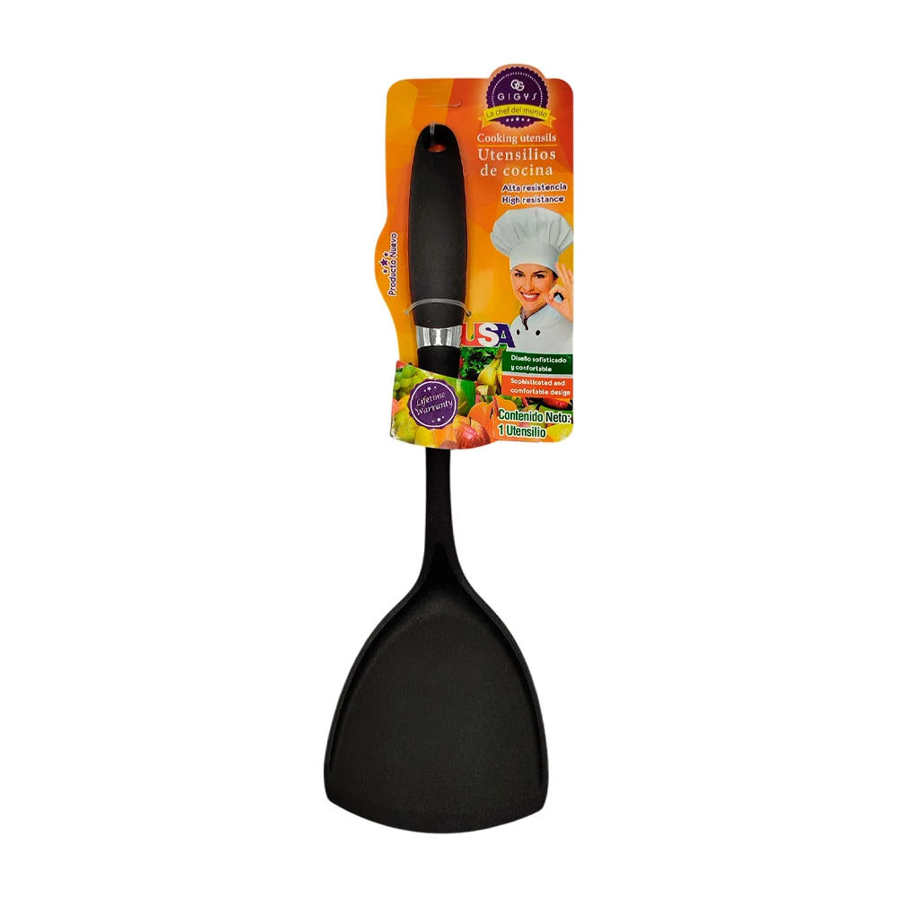 Volteador liso de teflón para cocinar