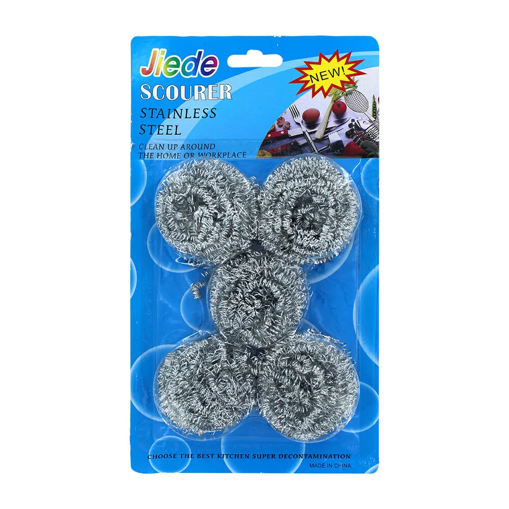 Paquete con 5 fibras redondas de acero inoxidable para trastes / kc42135