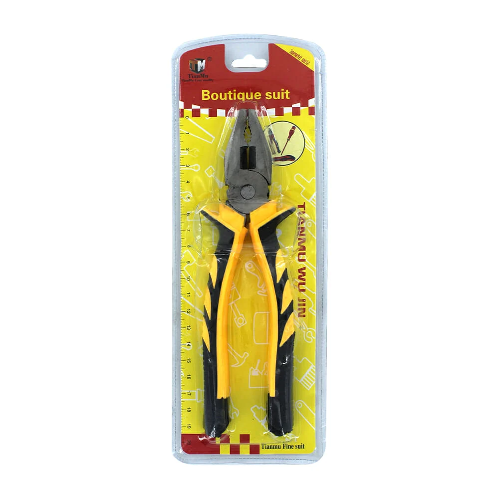 Pinza multifuncional para corte con punta chata y mango de plástico 20cm / boutique suit