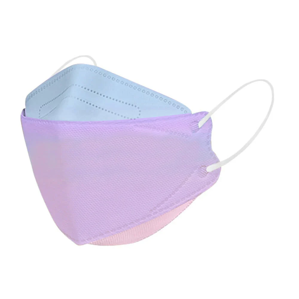 Paquete 10 cubrebocas kf94 bicolor para adulto / sune kf94