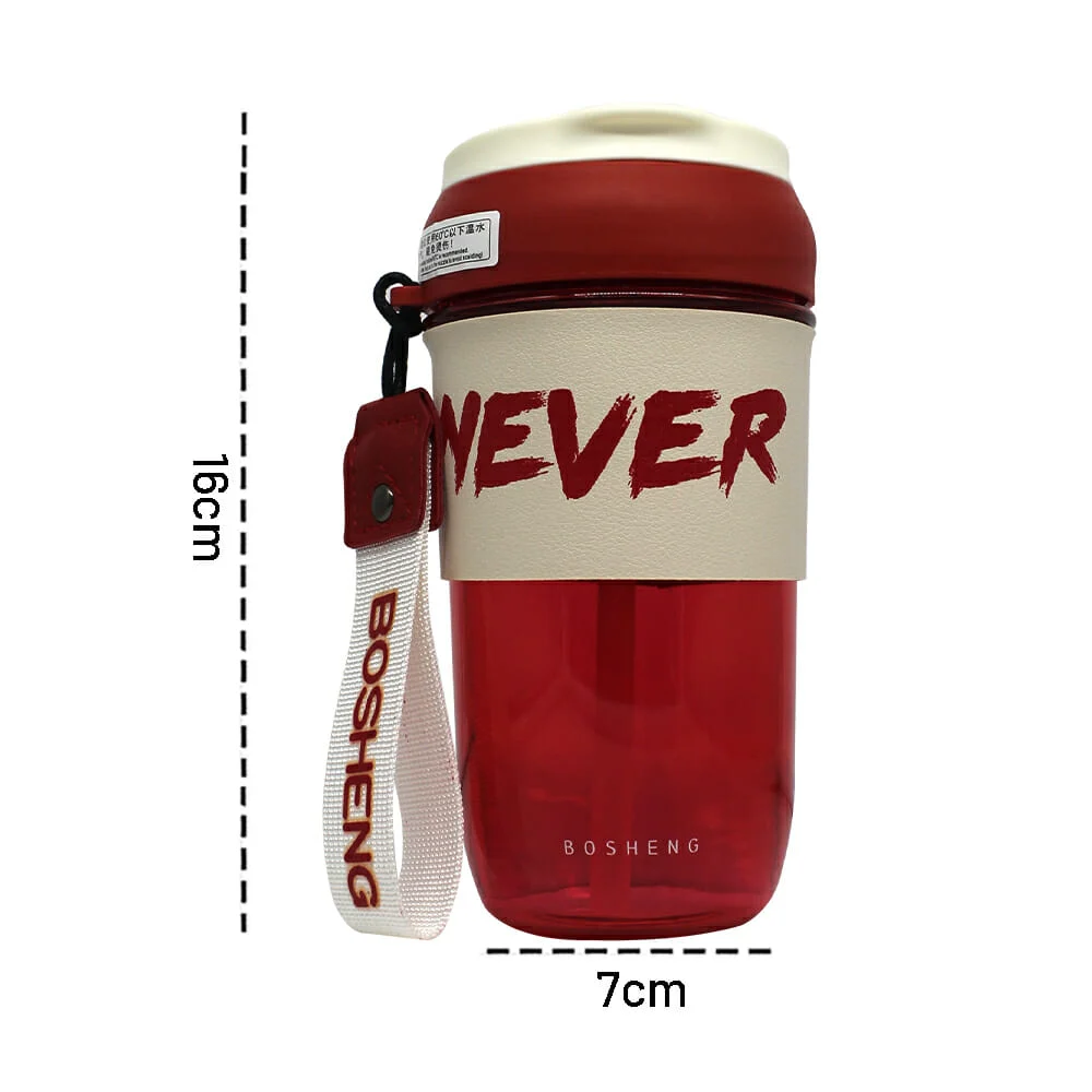 Vaso termo transparente con diseño, pop...