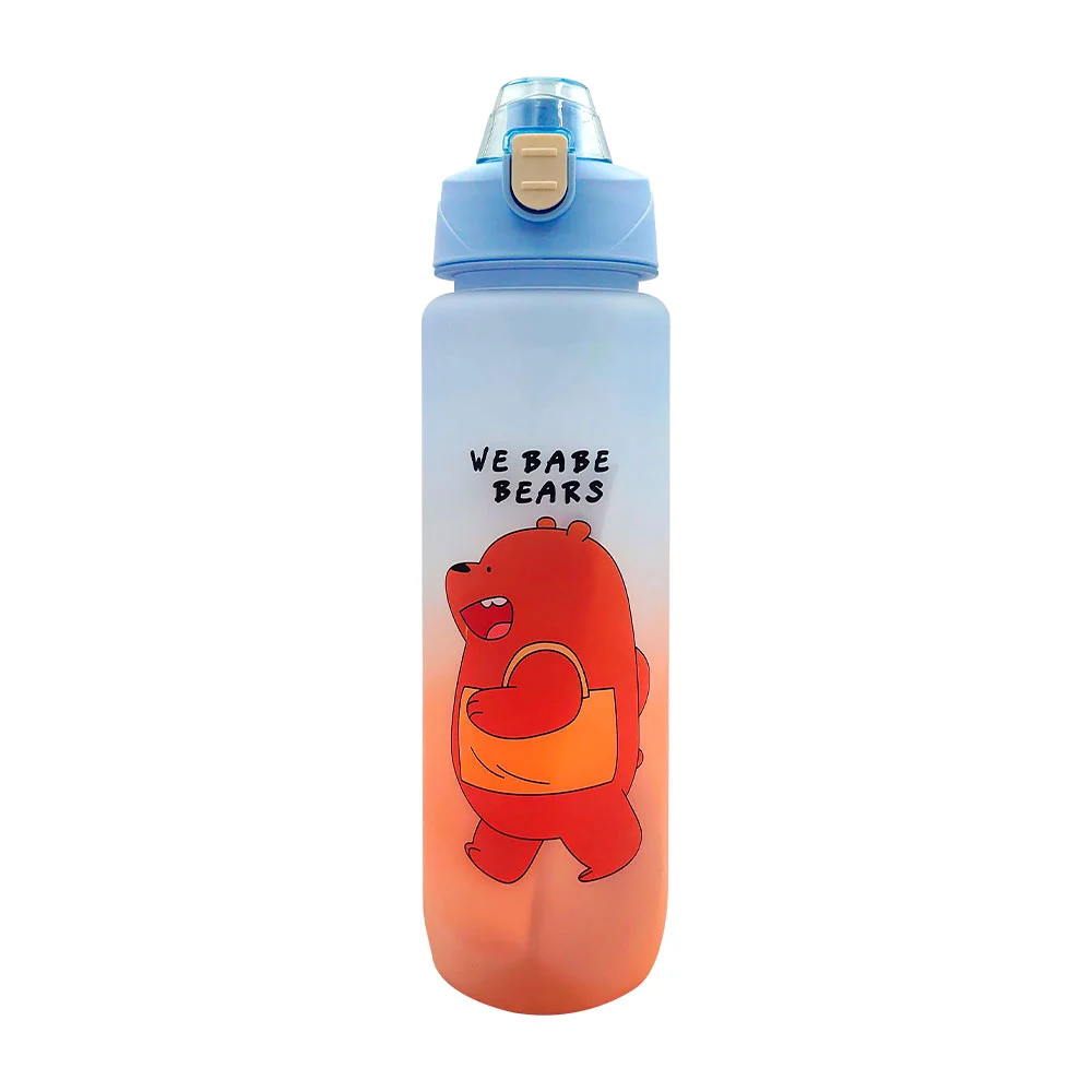 Botella motivacional deportiva bicolor 8...