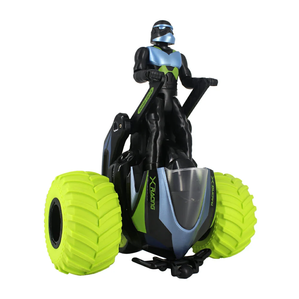 Trimoto stunt todo terreno 2 en 1 con sonido y muñeco a control remoto, variedad de colores / kl222553