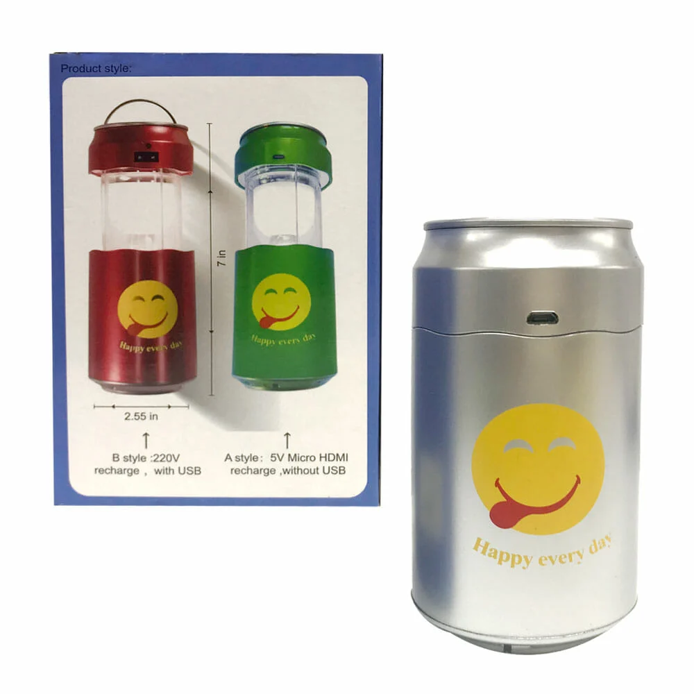 Lámpara de emergencia con diseño de lata para camping, variedad de colores / kld-213