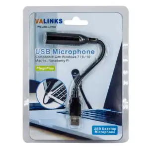 Micrófono de escritorio con entrada usb, flexible / km17 / usb microp…